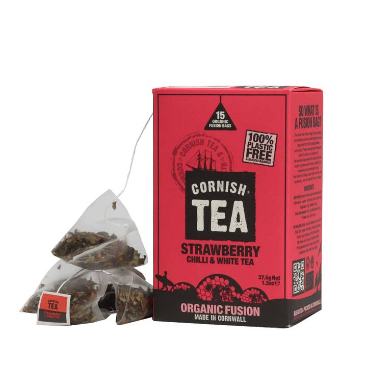 Cornish Tea and Cornish Coffee - Wholesale Tea Bags - 6x 15 Fusions - Strawberry, Chilli & White Tea1