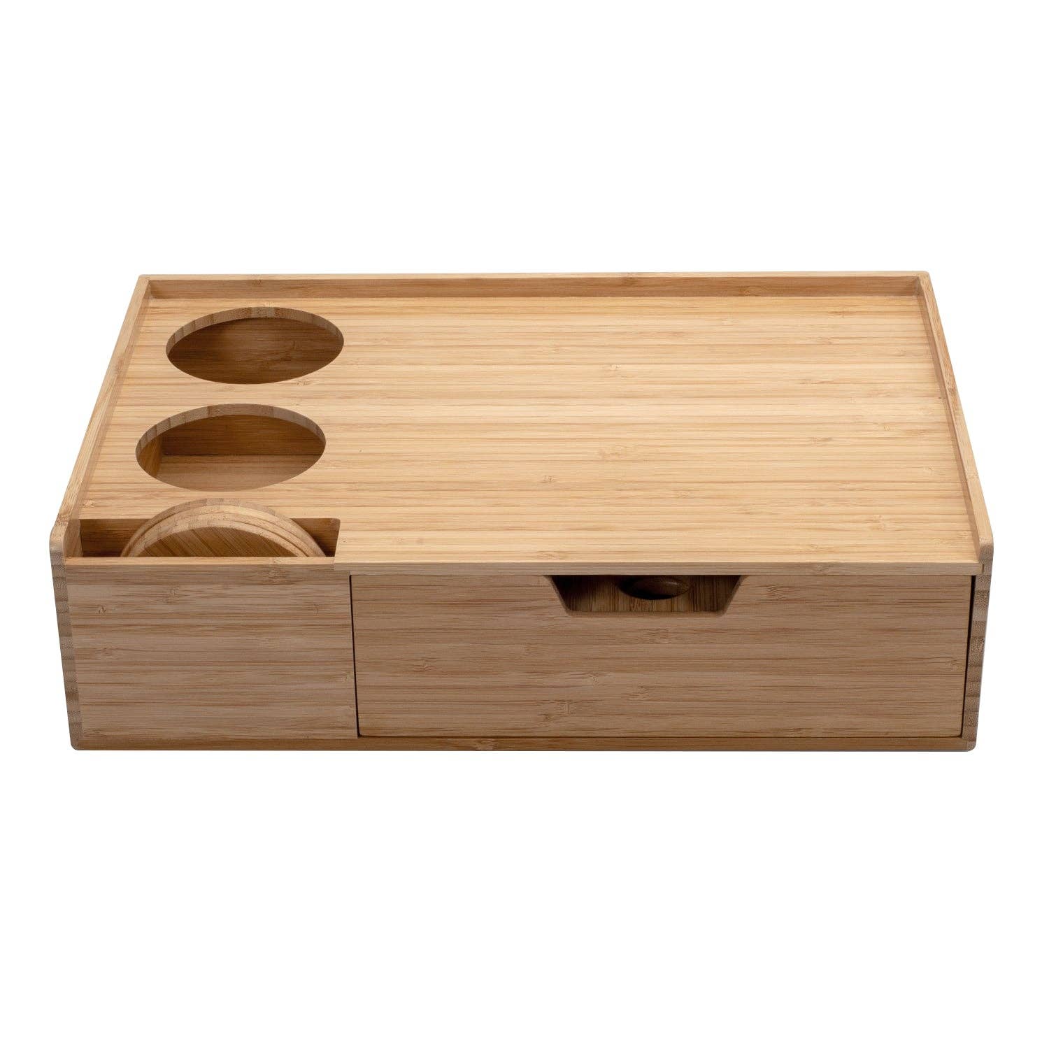 MobileVision - Wholesale Serving Tray - Bamboo Wine & Cheese Serving Tray with Drawer6