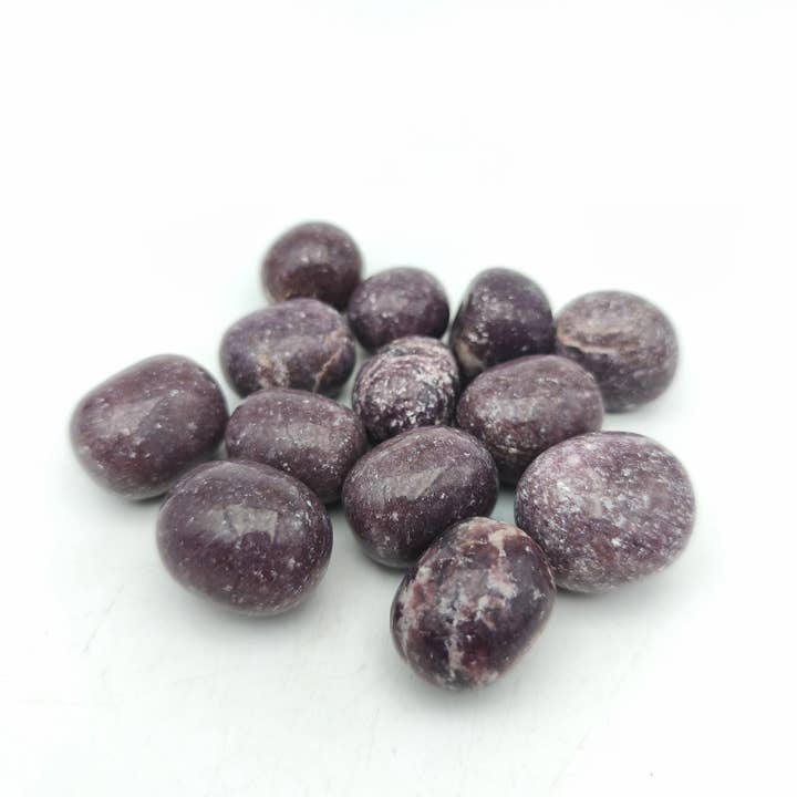 Pedras Roladas - Lepidolita EXTRA (200 g) por atacado de Minéraux d'ailleurs