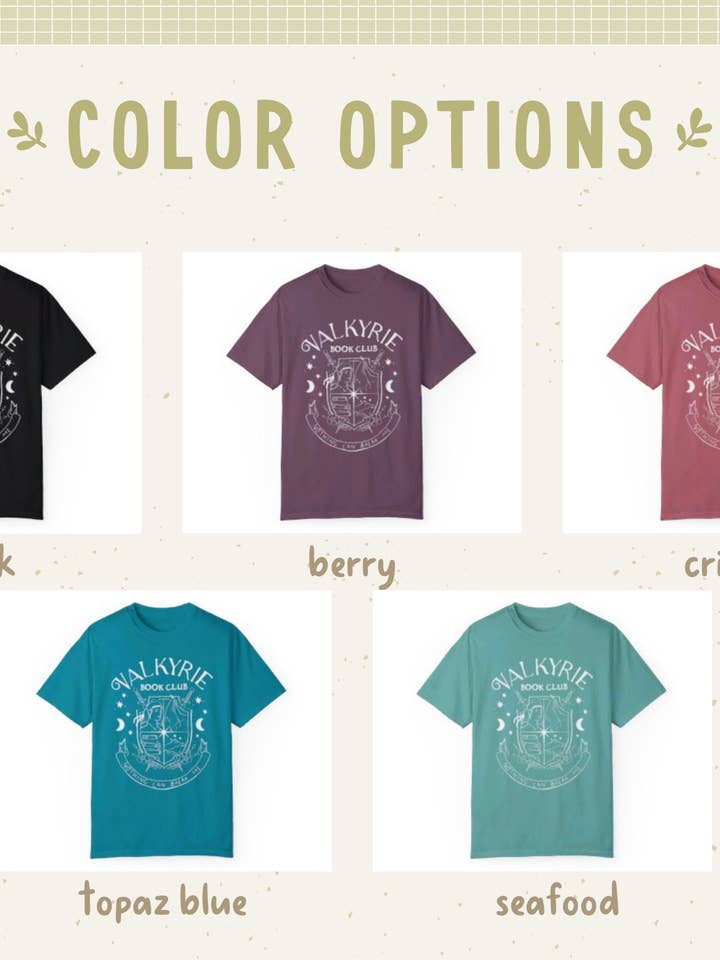 Sunbeam Shop Co - Wholesale Screen Printed T-Shirt - Women's - Valkyrie Book Club Shirt2