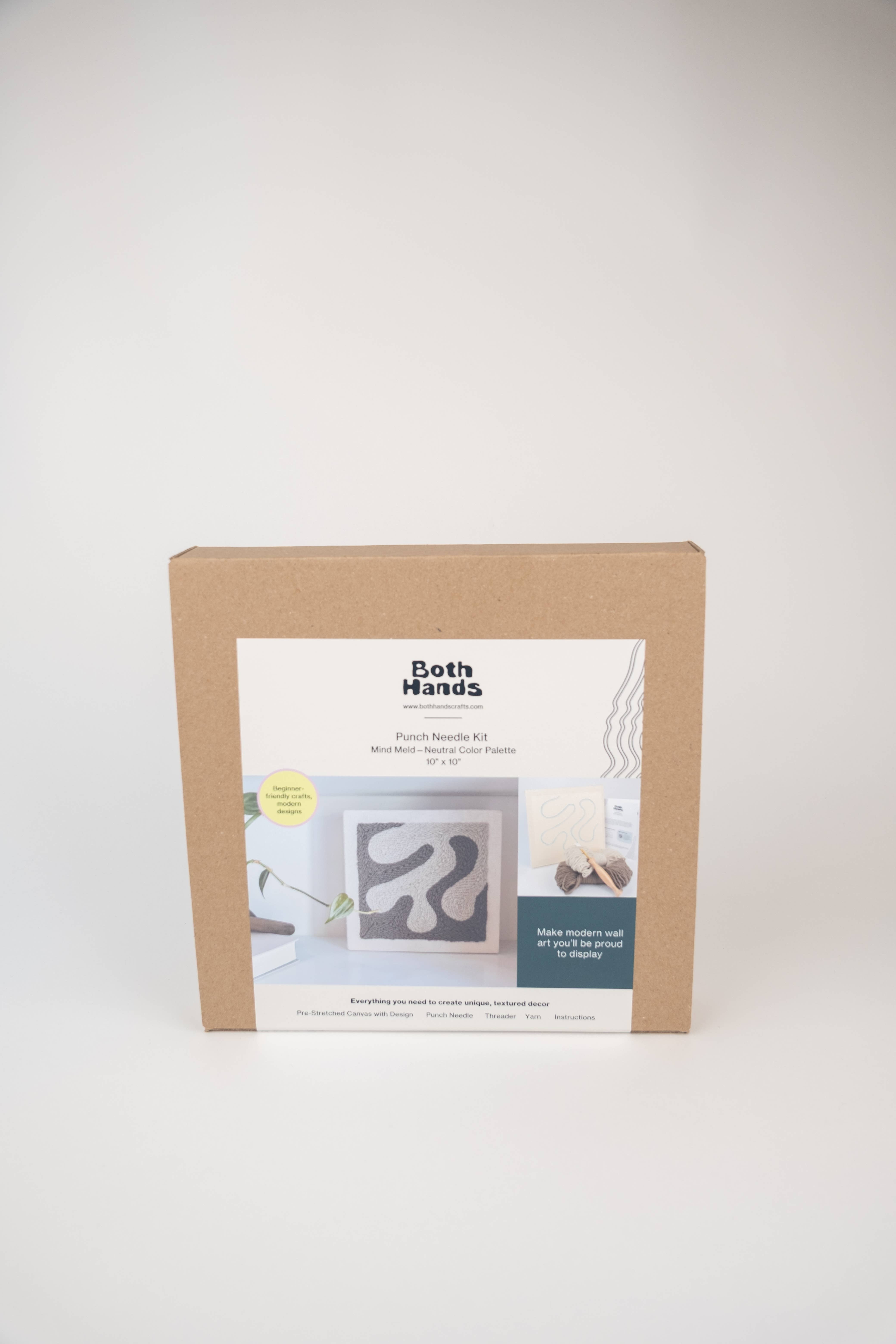 Both Hands Crafts - Wholesale DIY Craft Kit - "Mind Meld" - Beginner Punch Needle Kit - Wall Art10