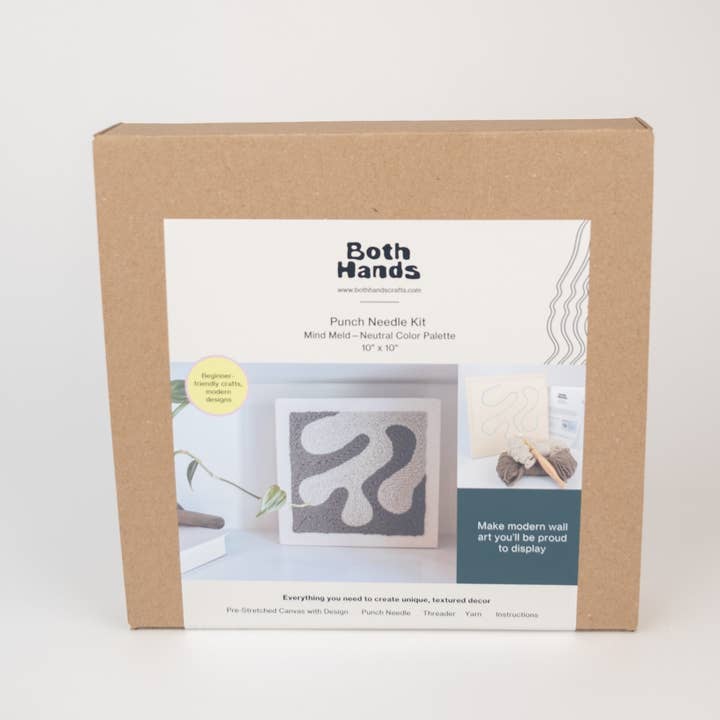 Both Hands Crafts - Wholesale DIY Craft Kit - "Mind Meld" - Beginner Punch Needle Kit - Wall Art10