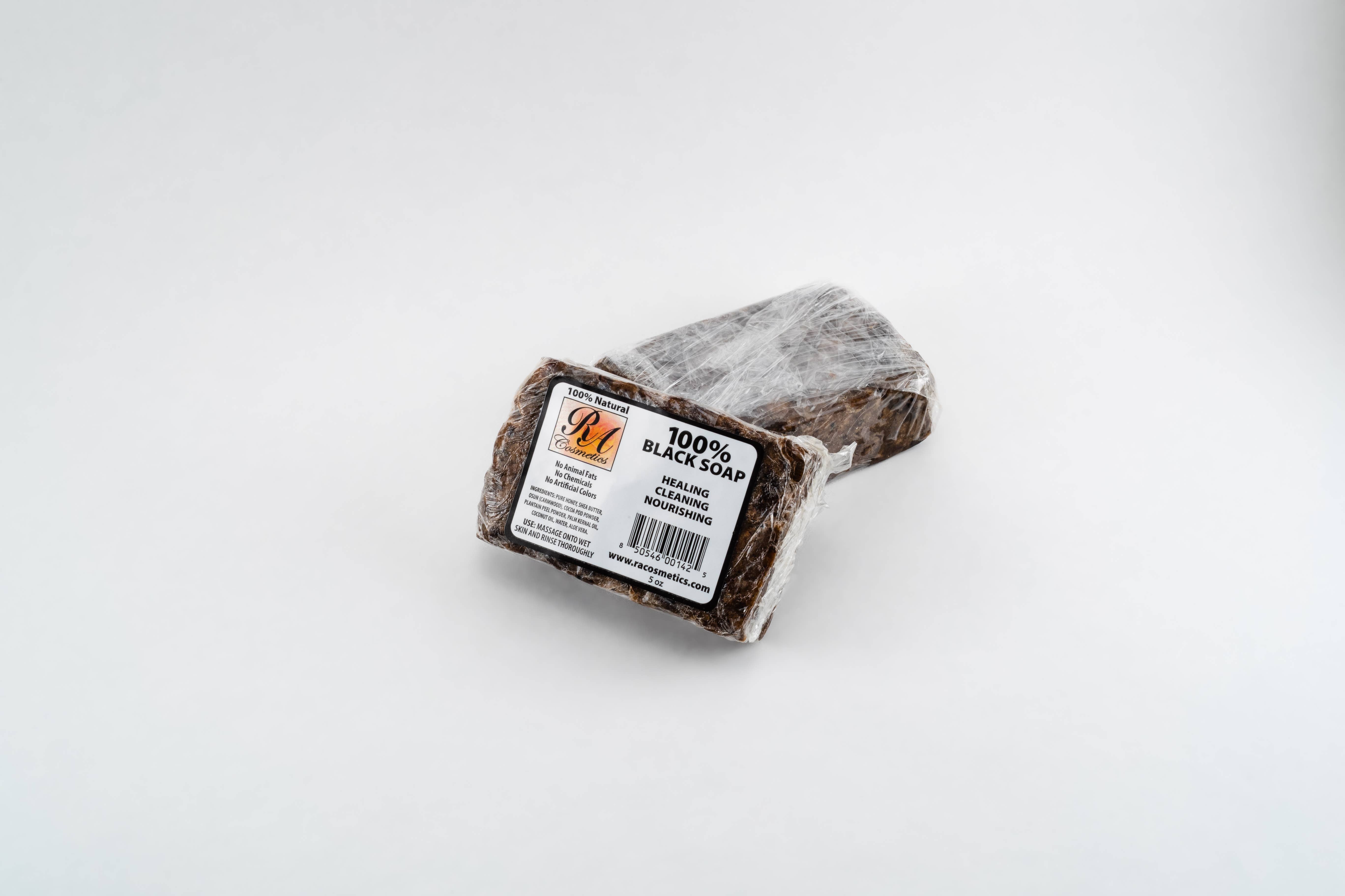 RA Cosmetics - Wholesale Bar Soap - African Black Soap Bar, Unscented - 5oz1