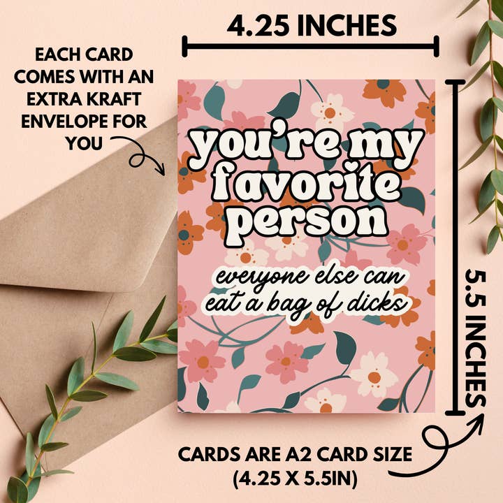 As Told By Ellie - Vendita all'ingrosso Biglietti di amicizia - Divertente biglietto di amicizia Snarky Just Because for Best Friend1