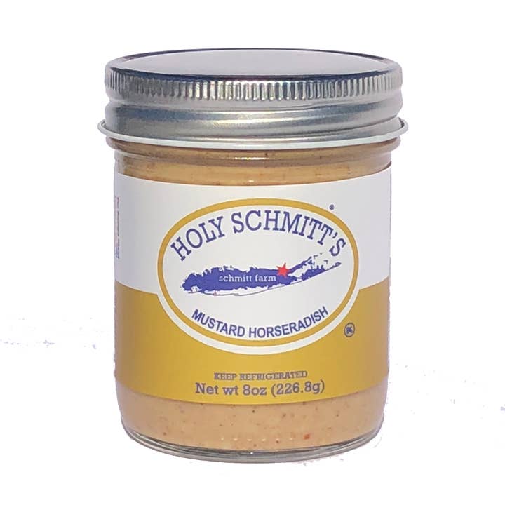 Holy Schmitt's Horseradish Mustard for wholesale by Holy Schmitt's Horseradish