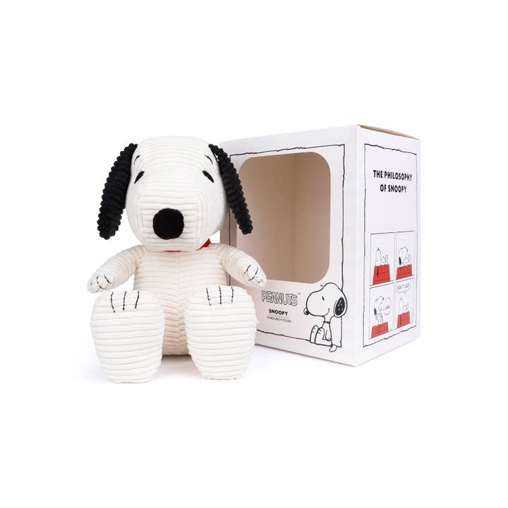VICI Brands: Premier Design Kids Goods 🌍 - Wholesale Stuffed/Plush Toy - Kids & Baby - Bon Ton Toys Plush Peanuts Snoopy Eco Corduroy Cream 11"0