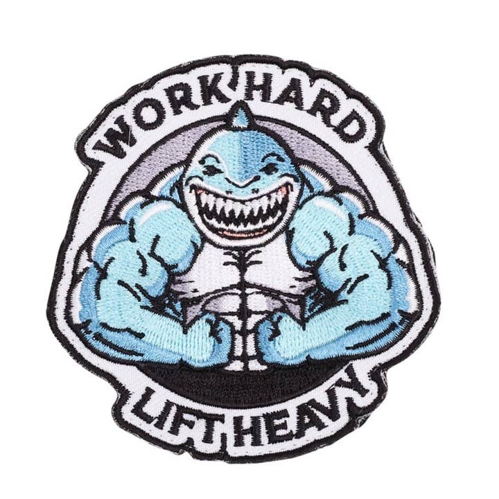 Work Hard Lift Heavy Patch for wholesale by Elitex Training