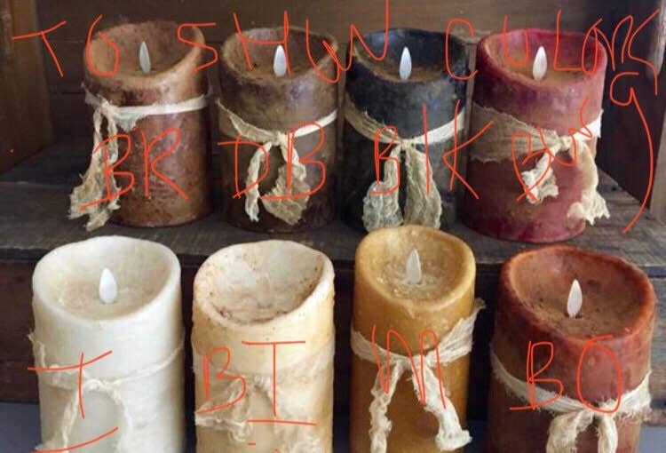 Raggedy Junction - Wholesale Flameless Candle - 4" Battery Operated Timer Taper, Raggedy Junction2