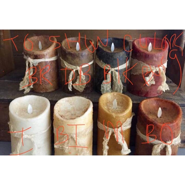 Raggedy Junction - Wholesale Flameless Candle - 4" Battery Operated Timer Taper, Raggedy Junction2