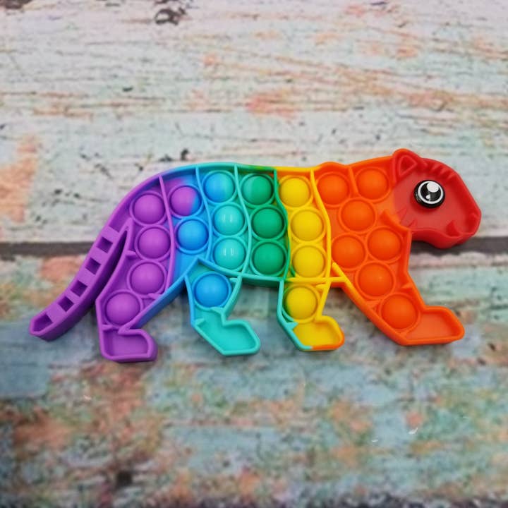 Rainbow Tiger Pop Toys Bubble Poppers Kids Toys for wholesale by MIAS SHOP