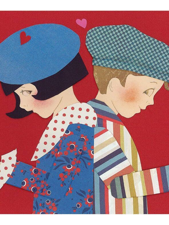 Couple Back to Back Card for wholesale by Iddy biddy boo design