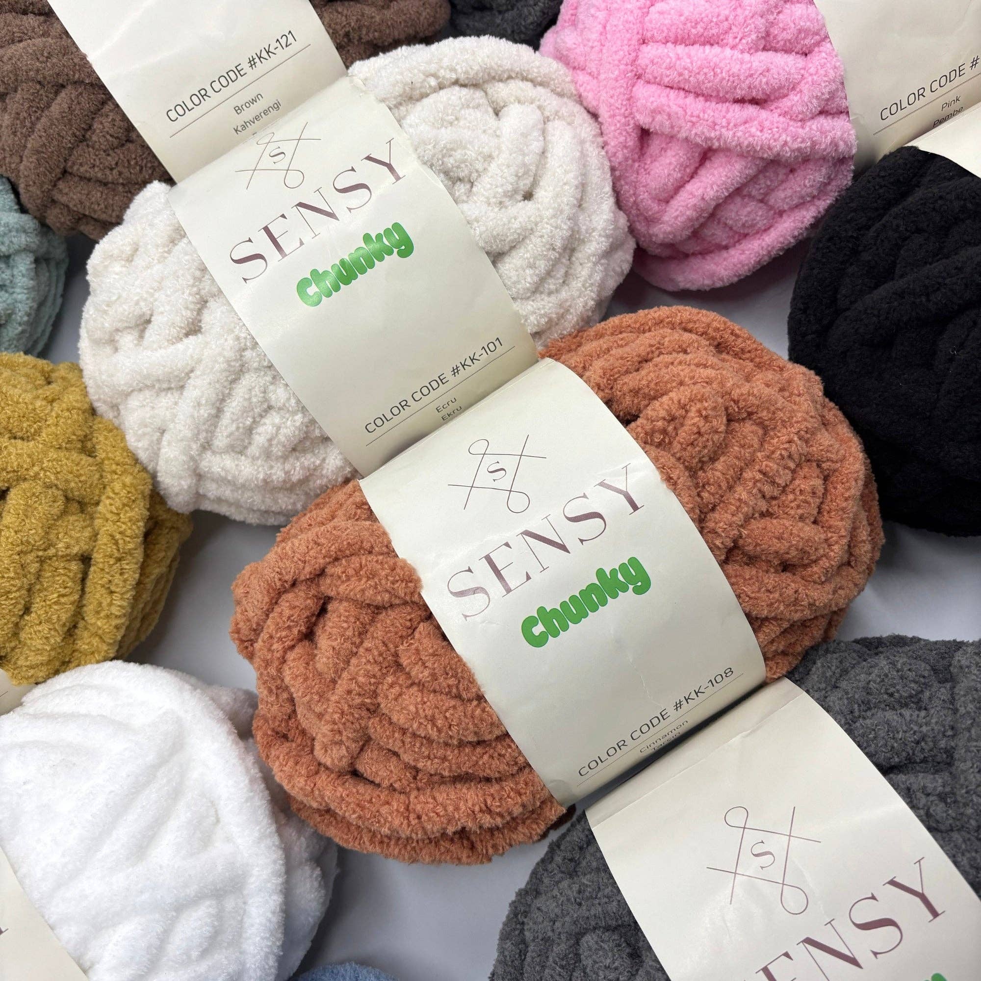 Sensy - Wholesale Yarn - Sensy Chunky Yarn, Blanket Yarn, 7 oz, 28 Yards, Gauge 7 Jumbo27