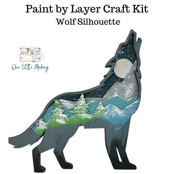Kit de Silhouette de Loup pour la vente par Our Little Makery