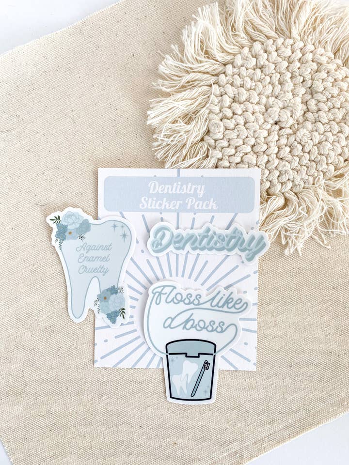 Dentistry Sticker Pack for wholesale by Simply STEM Designs