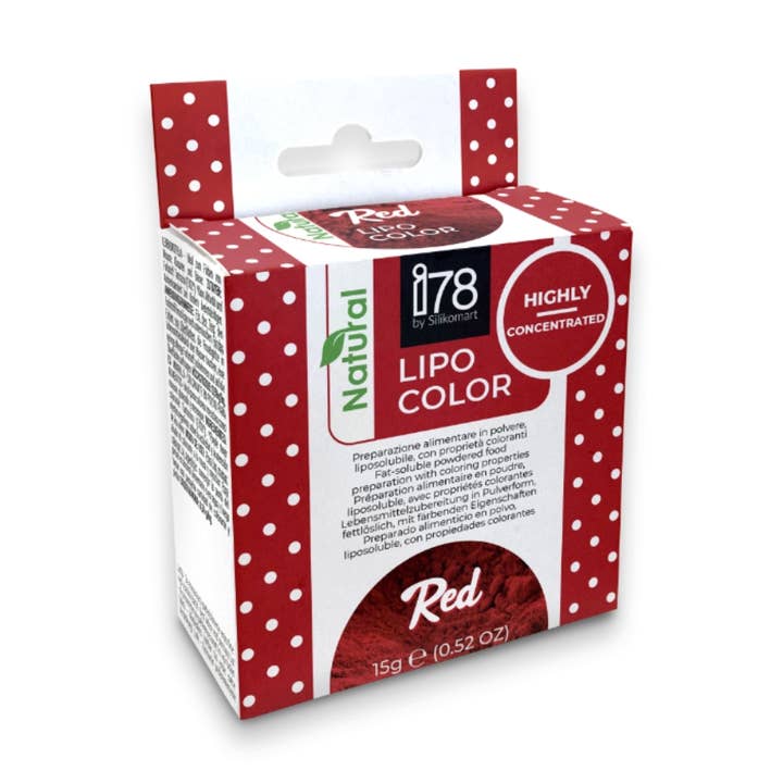 Silikomart - Wholesale Cake Decorating Kit - Natural Liposoluble Dye - Red -15g0