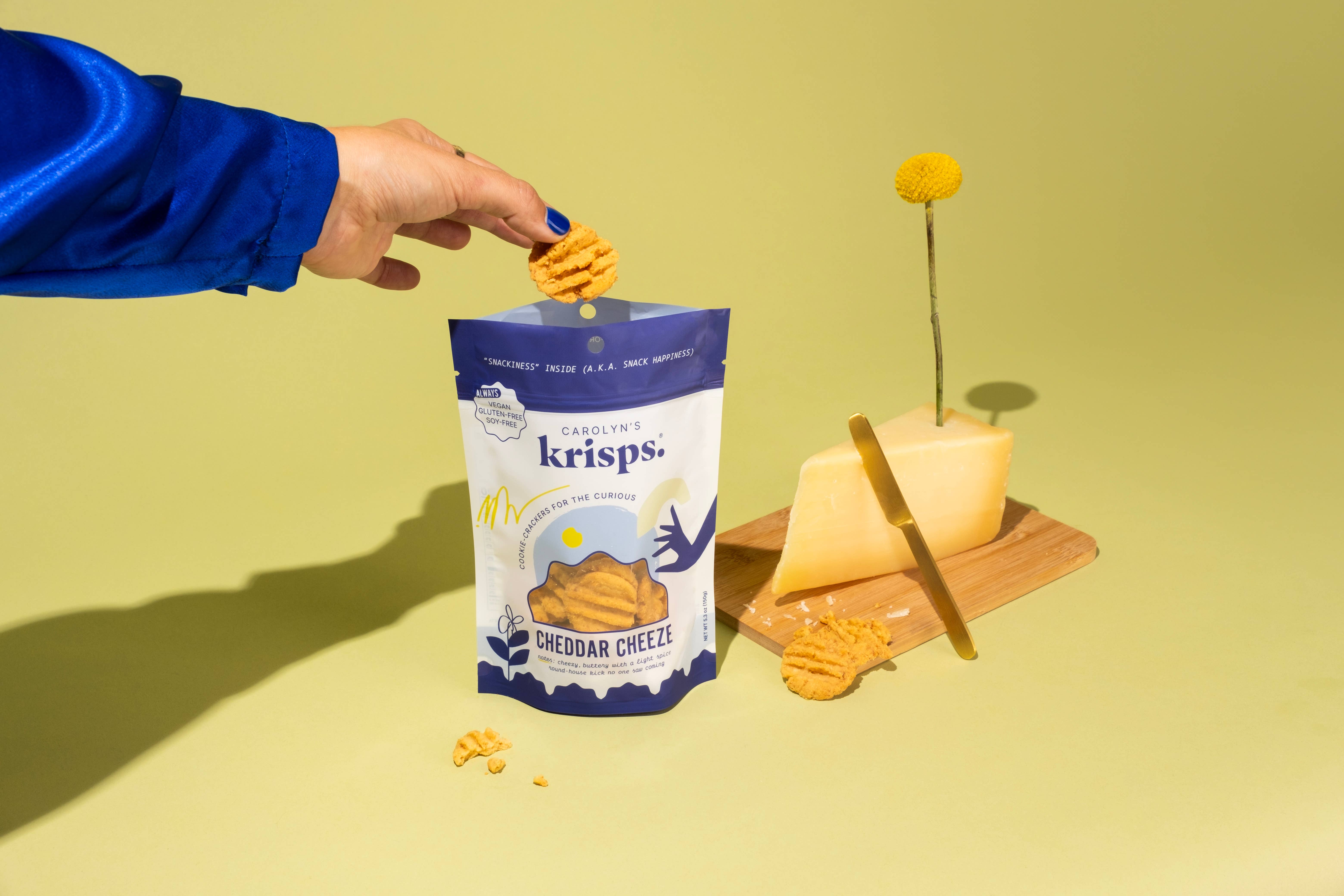 Carolyn's Krisps - Wholesale Crackers - Foodservice Packs - 1 LB - Cheddar Cheeze Krisps2