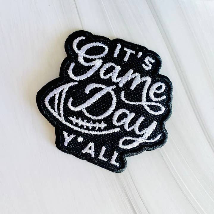 R & R Stitched - Wholesale Patch - It's game day ya'll embroidered hat patch3