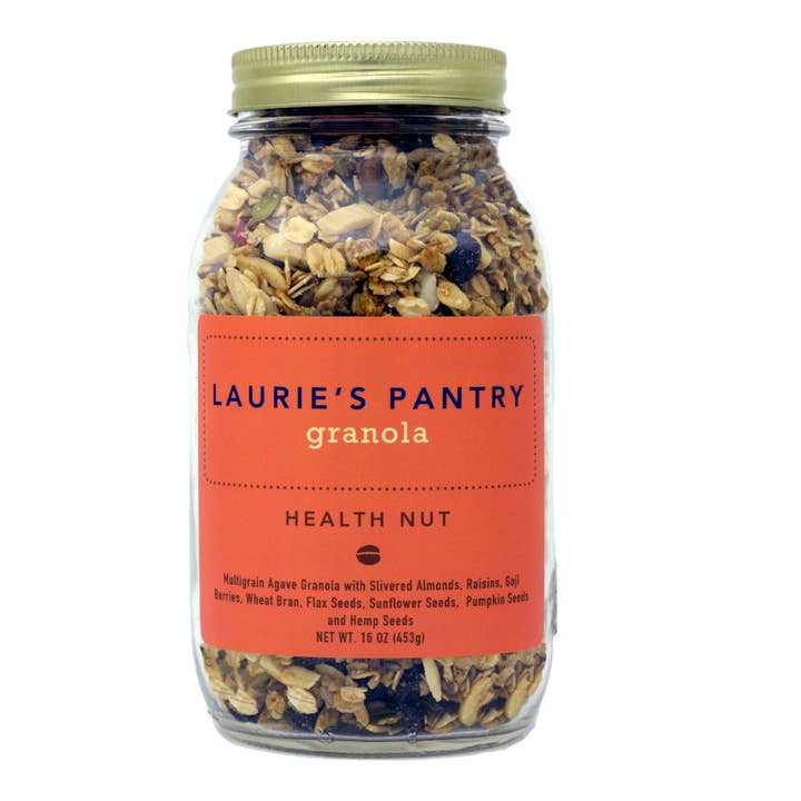 Health Nut Granola (16 oz Jar) for wholesale by Laurie's Pantry