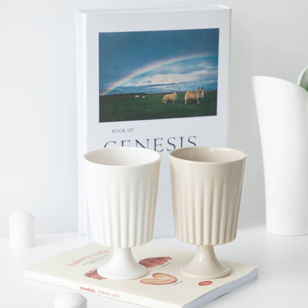 Ailly's garden – wholesale Bowl – Ceramic Corrugated Design Sundae Dessert Cup Ice Cream Bowls10