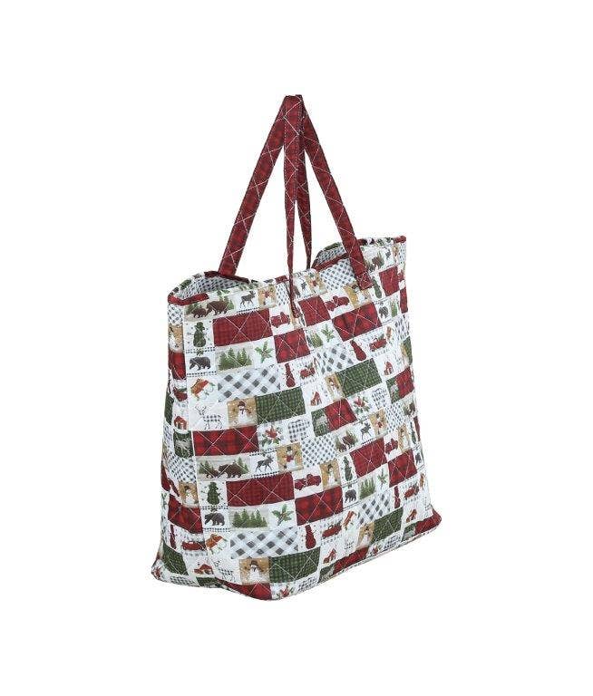 Duke Imports - Venta al por mayor Bolsa de asa- Mujer - Bolso de Mano Acolchado de Diseñador "Country Lodge Patchwork"4