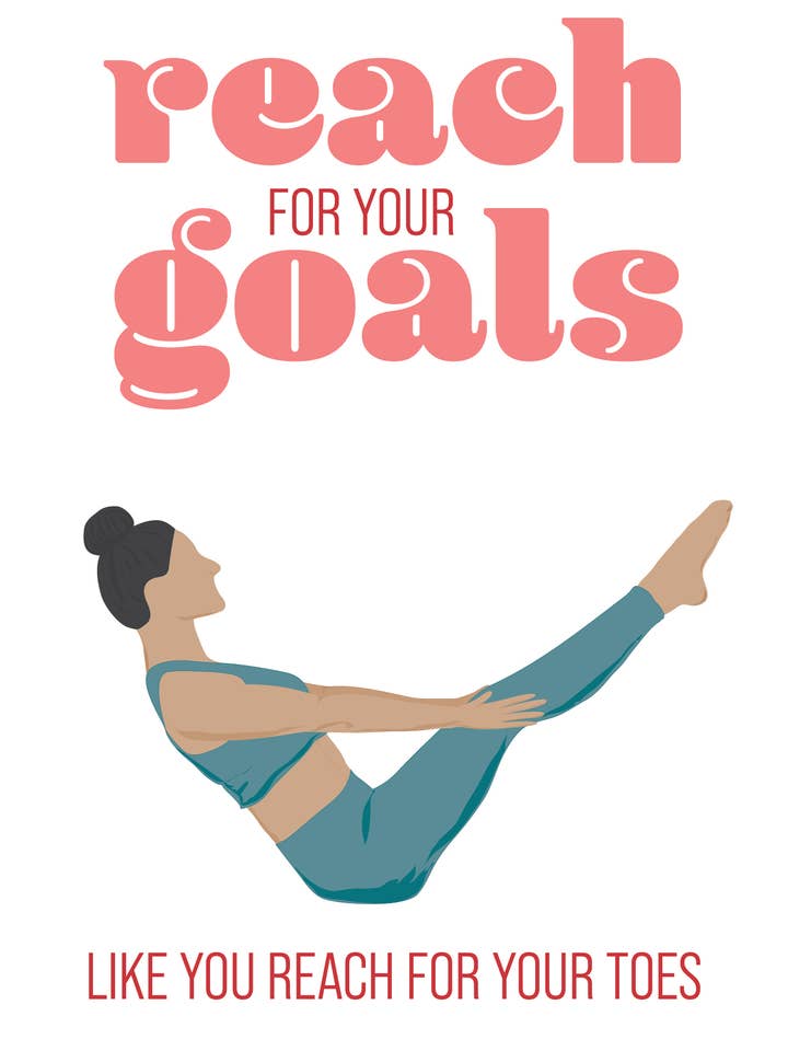 Nå för dina mål, precis som du når för tår-7-pack för wholesale av Barre Card Shoppe