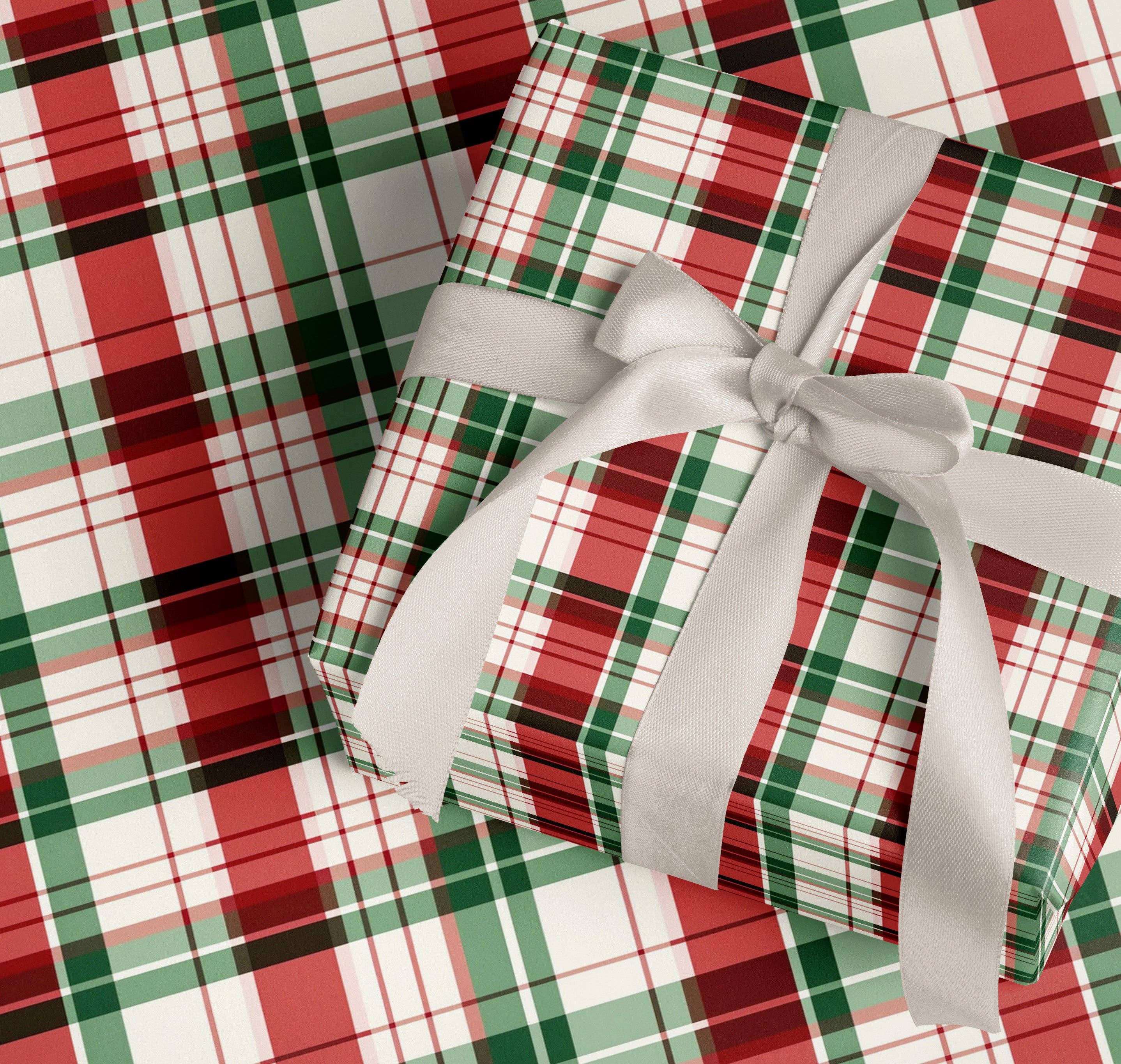 MagicMerchEmporium - Wholesale Wrapping Paper Roll - Rustic Tartan Wrapping Paper1