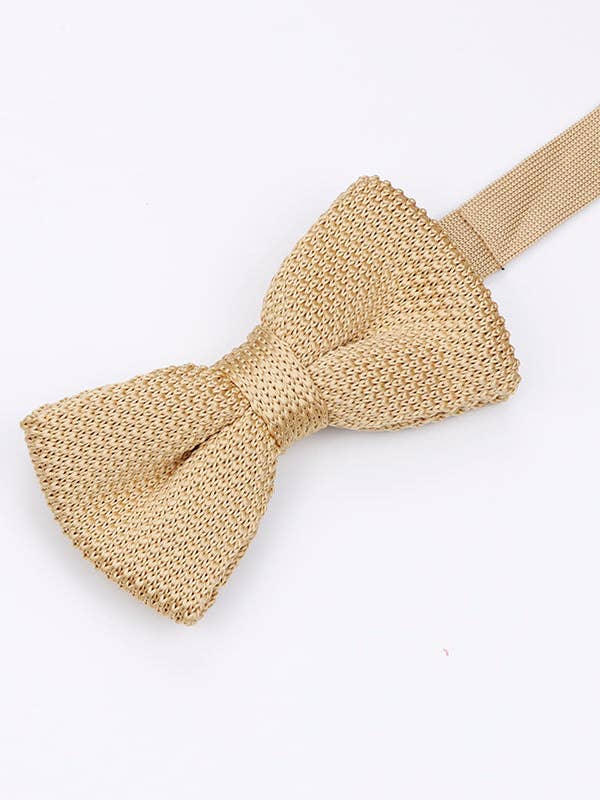 Noeud Papillon Doré Homme en Tricot «Léon» pour la vente par Unipap's