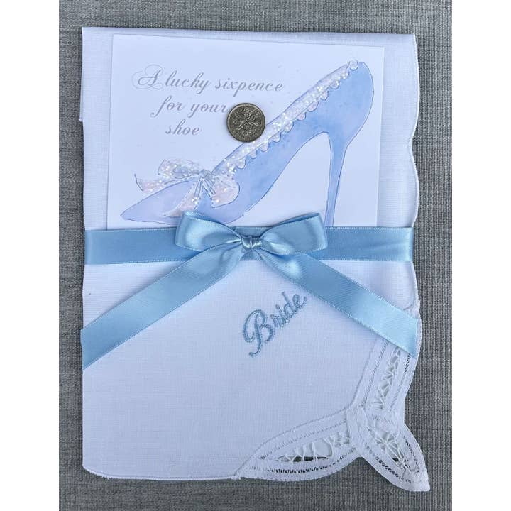 Simply Charming - Wholesale Keepsake Coin/Token - Sixpence & Hanky Bridal Set1