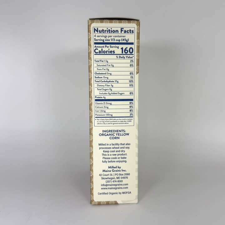 Maine Grains - Wholesale Cornmeal - Organic Polenta / Case of 6