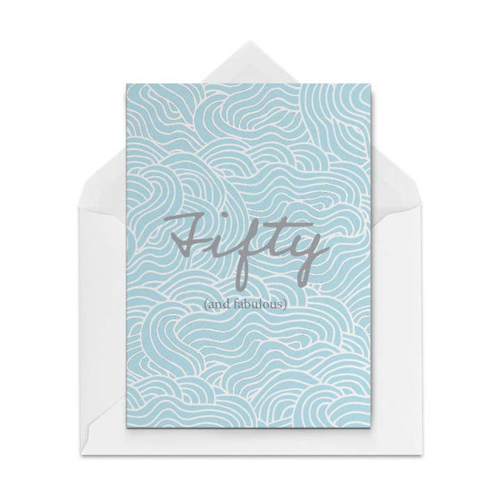 50th Birthday Card for wholesale by The Paper People Ltd