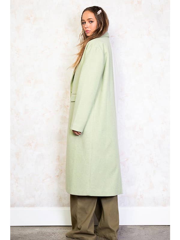 Sage Combo CT5767B Half And Half Contrast Heavy Coat for wholesale on Faire4