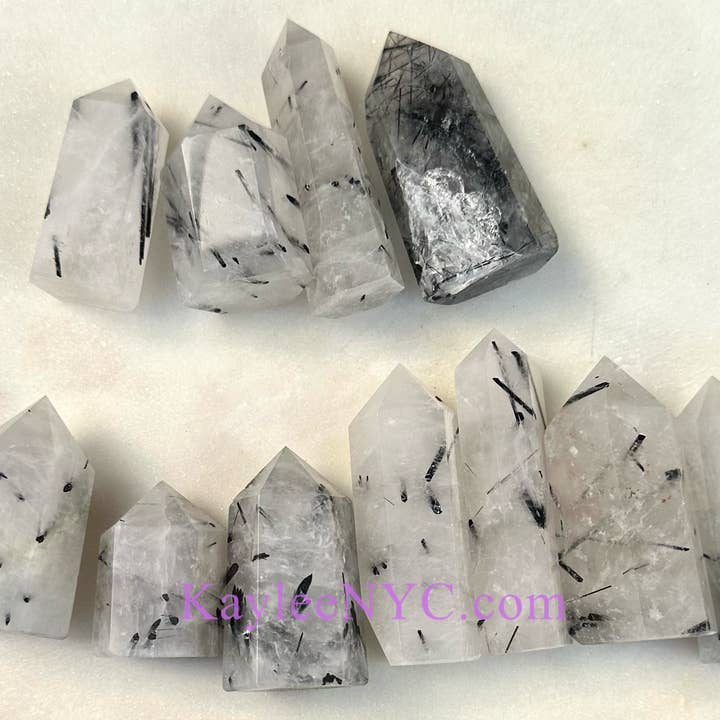 KayleeNYC - Wholesale Spiritual stone/crystal - Wholesale Lot 1 Lb Natural Tourmalinated Quartz Tower6