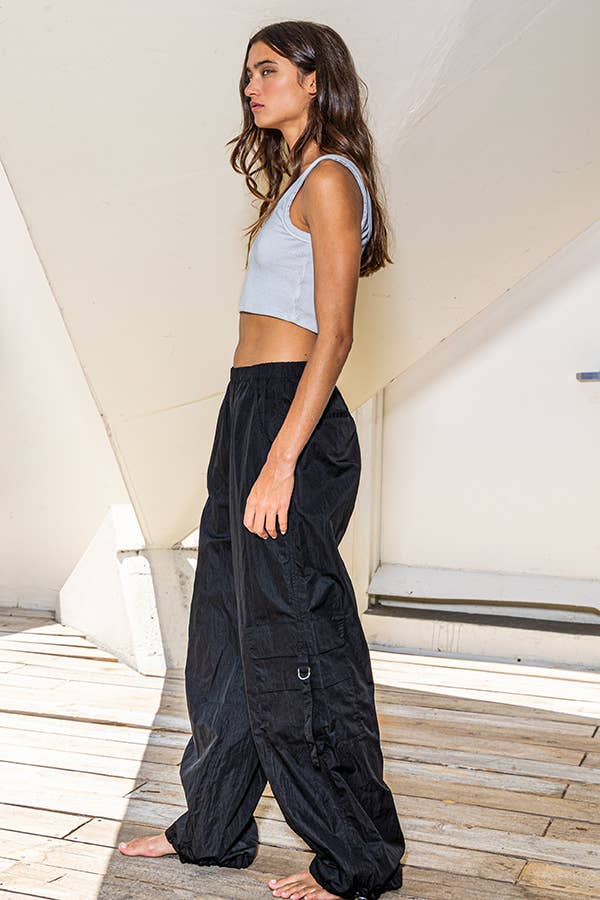 BUCKETLIST INC - Wholesale Pants - Women's - IP5295 Solid Jogger Cargo Pants15