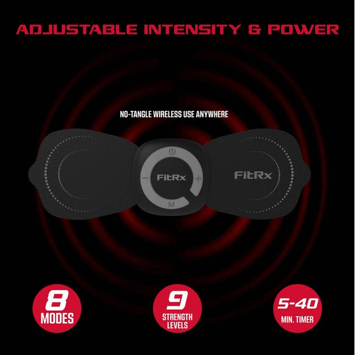 Funky Rico Inc - Wholesale Body Massager - FitRx - Electrode Wireless Massager - Rechargeable