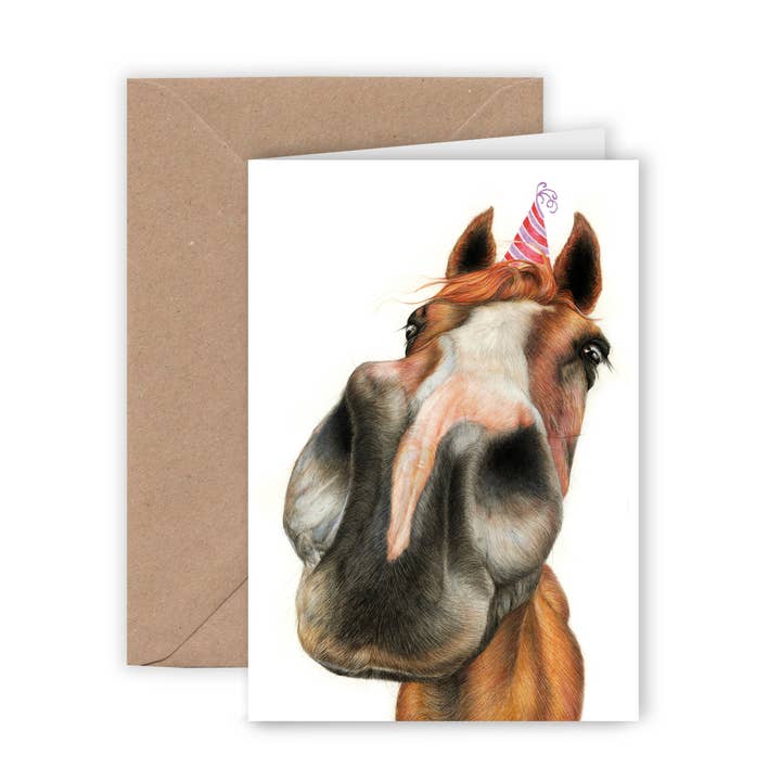 Beast Of Paradise - Wholesale Birthday Card - Horse Birthday Card, Animal Greeting Card, Funny Cards