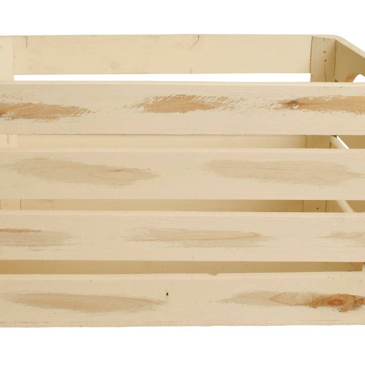 WALD IMPORTS - Vente Bacs de rangement - Lot de 3 caisses en bois Sm avec garniture en métal4