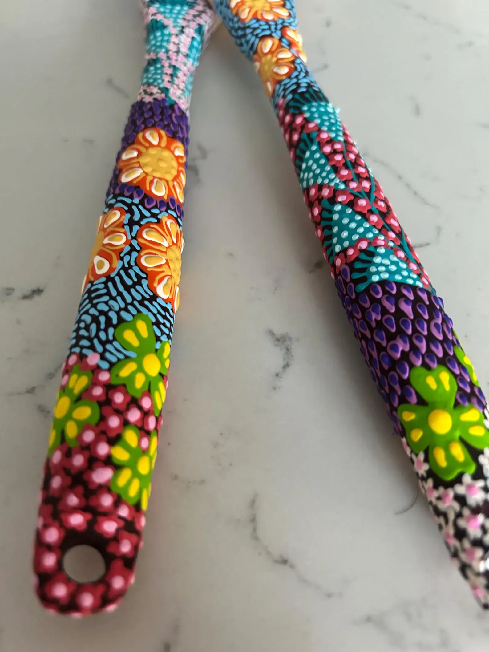 Oh The Places We Go Shop - Wholesale Serving Utensil - Flower Salad Server Spoons1