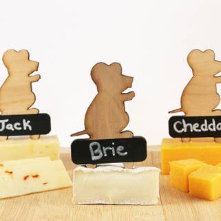 Writeable Mice Cheese Markers: Fun Way to Label Your Cheese and other Purchase Wholesale mouse cheese. Free Returns & Net 60 Terms on Faire trending on Faire.