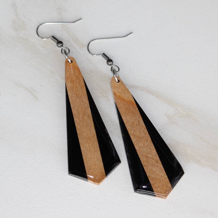 Ebony & Maple - Tapered Briolette for wholesale by Ingrained
