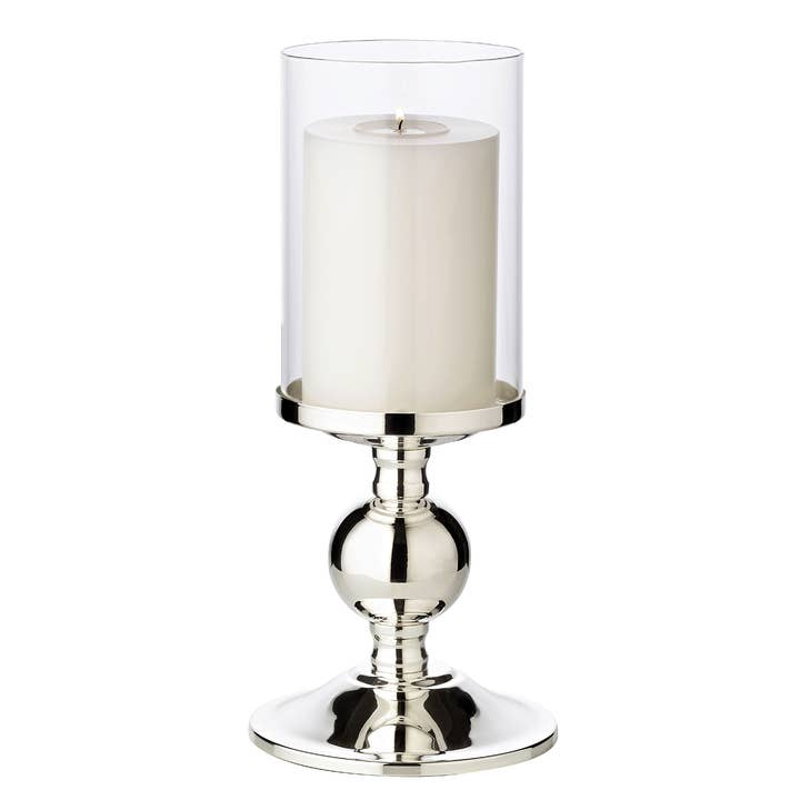 Candelabrum Candle Holder Bamboo, silver-plated, H 28.5 cm for wholesale by EDZARD