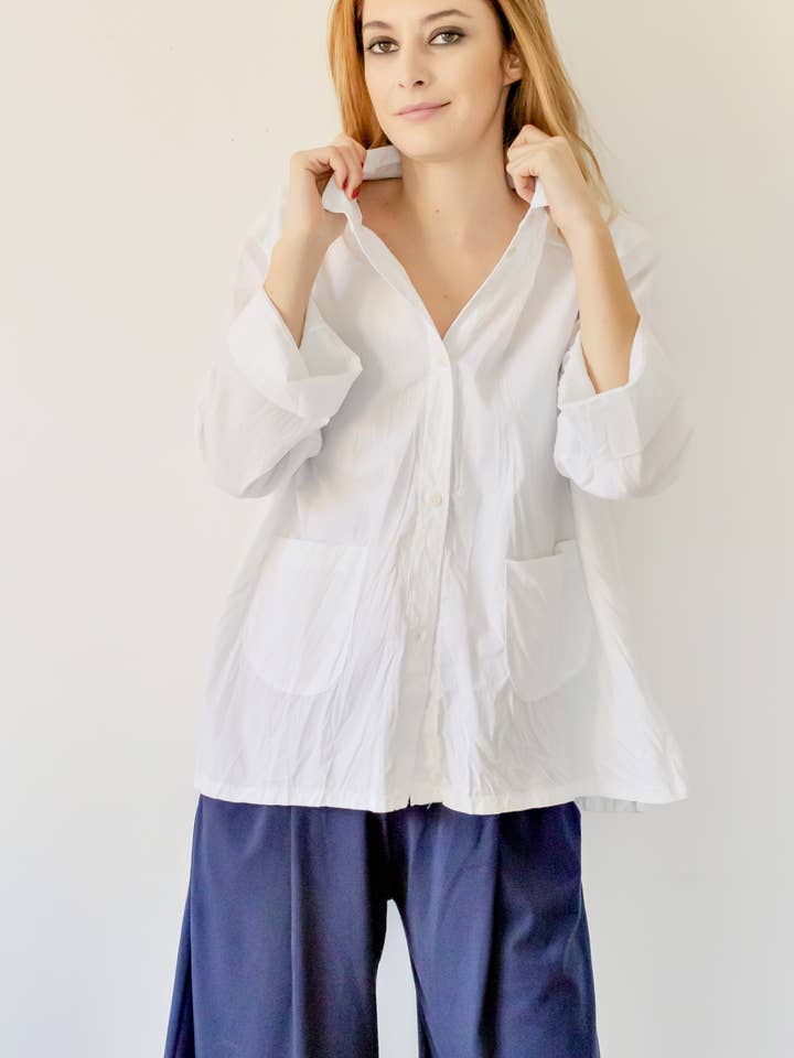 Jackskjorta med 3/4 ärm för wholesale av Aboutalisa