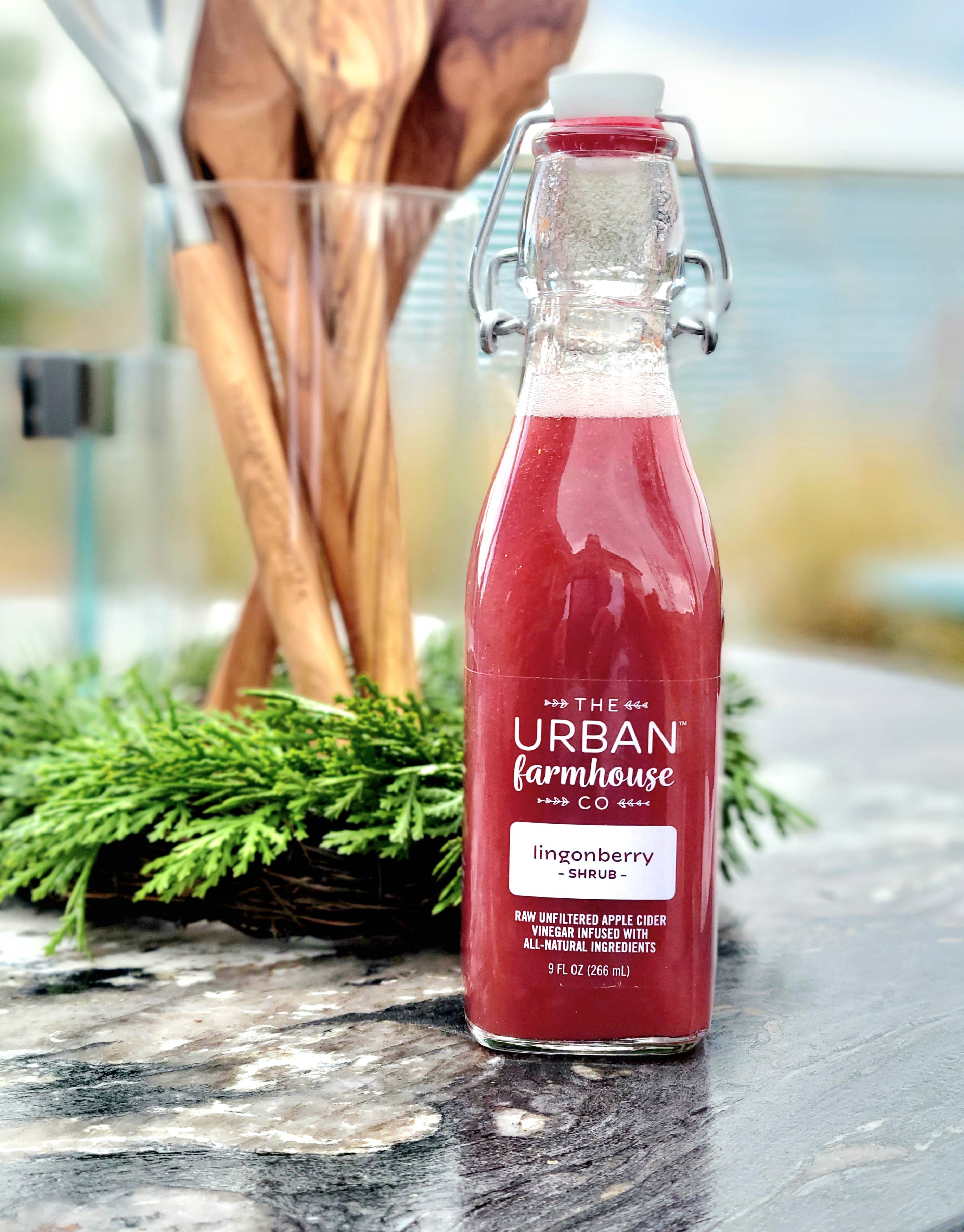 The Urban Farmhouse Co - Wholesale Vinegar - Seasonal Shrubs 9oz Bottles - Organic Living Vinegars9