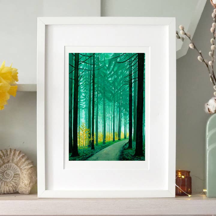 Into the Woods - Art Print for wholesale by Drawn Together Art Collective