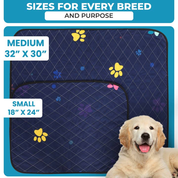 LUFTPETS - Wholesale Pet Pee Pad - Dog - Washable Pee Pads for Dogs - 32"x30" 2-Pcs, Must Have