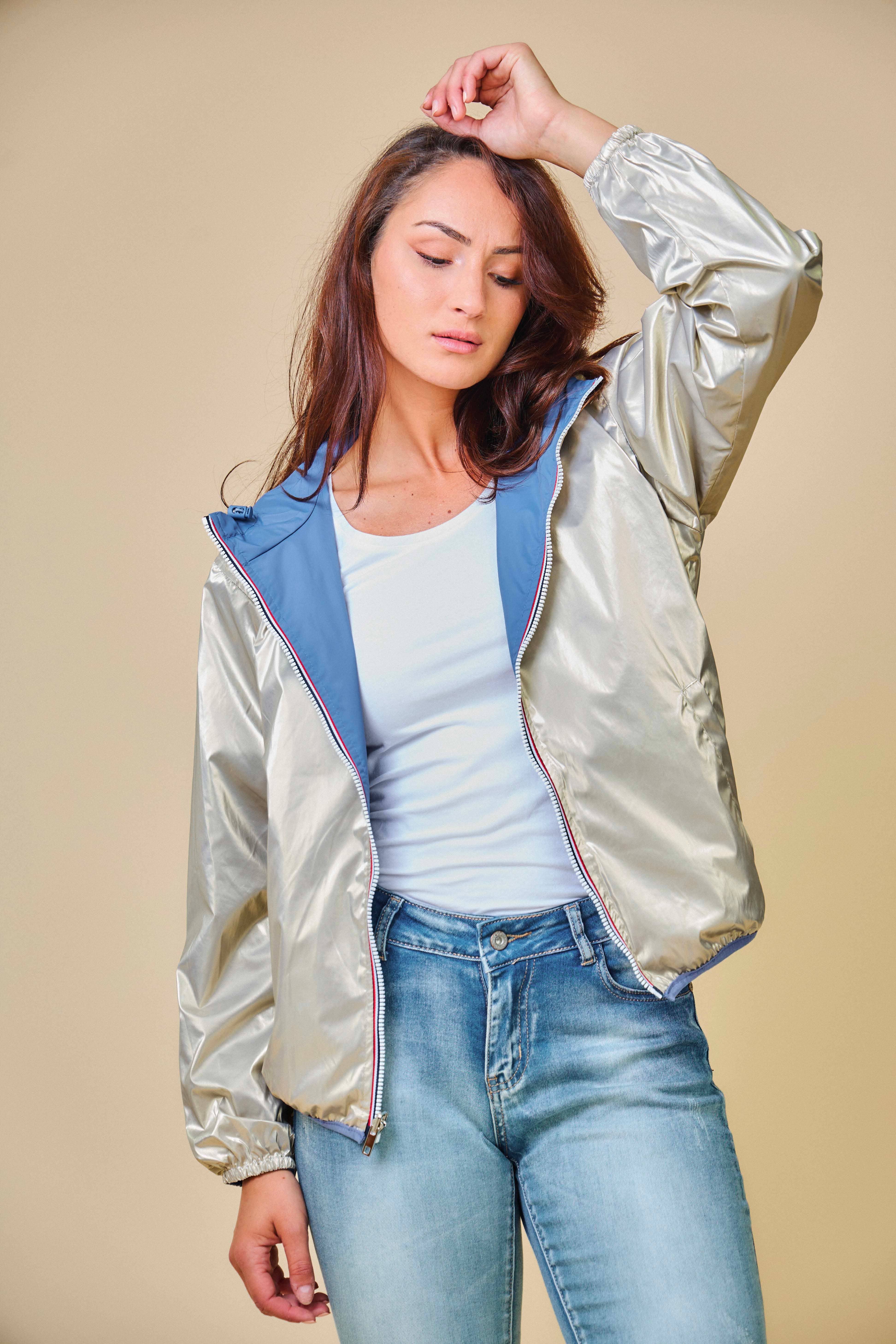 Escandelle Paris - Wholesale Parka - Women's - Short Reversible Waterproof Solid Parka7