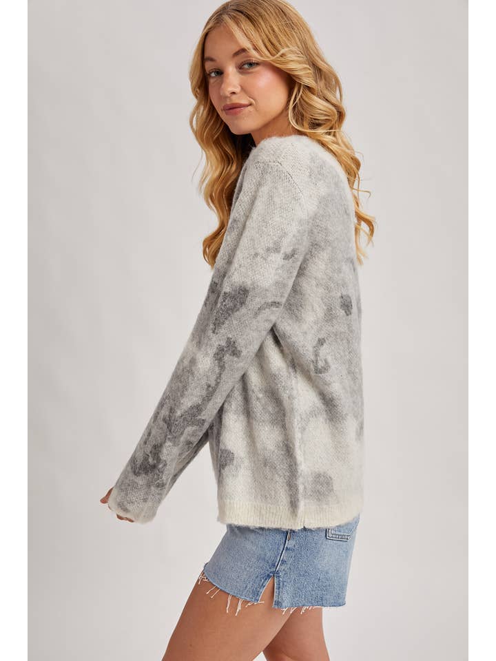 Peace Love Line – Engroshandel Pullover - Dame – PL9026 - BATIK-FUZZY STRIKTRØJE PULLOVER11