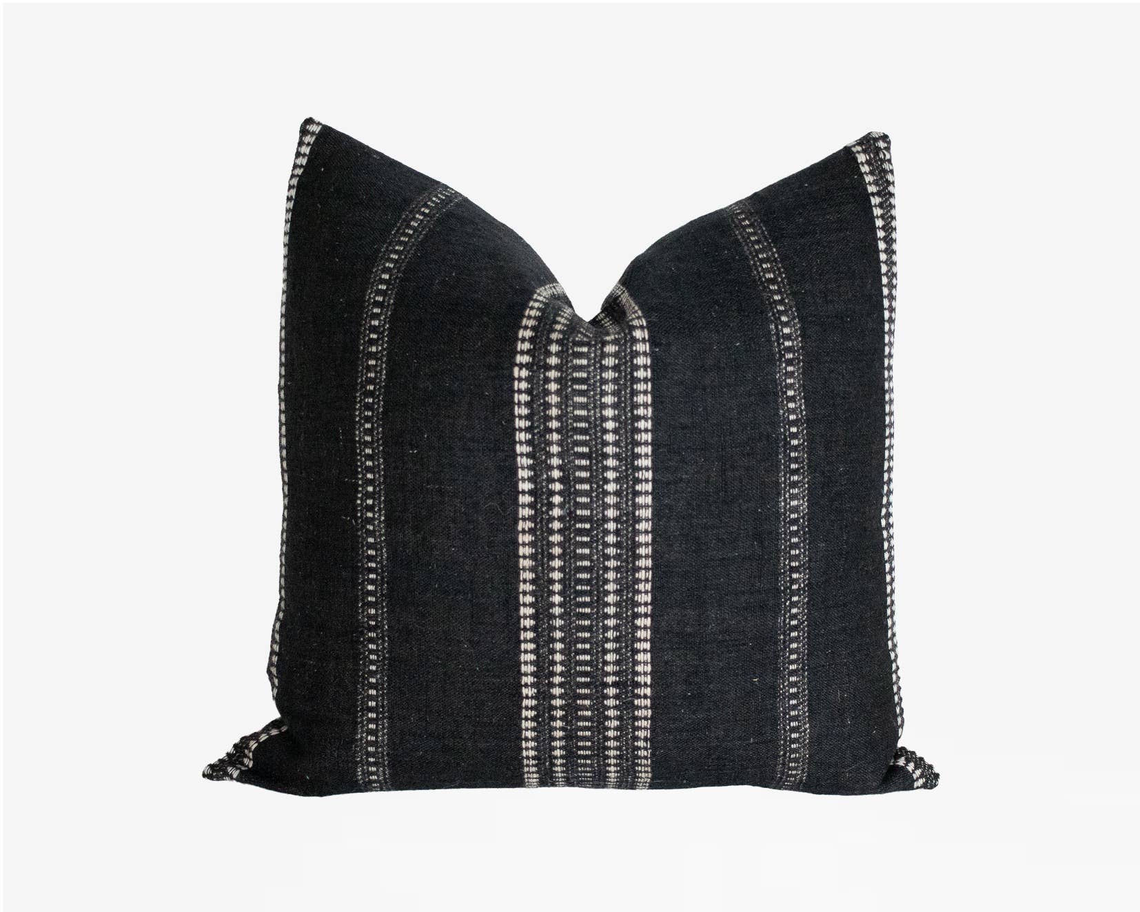 Heddle & Lamm – Capa de almofada decorativa por atacado – Indali - Capa de Almofada Preto & Marfim3