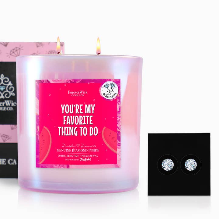 Je bent mijn favoriete bezigheid Dubbele Diamant Glans Kaars voor wholesale door ForeverWick Candle Co