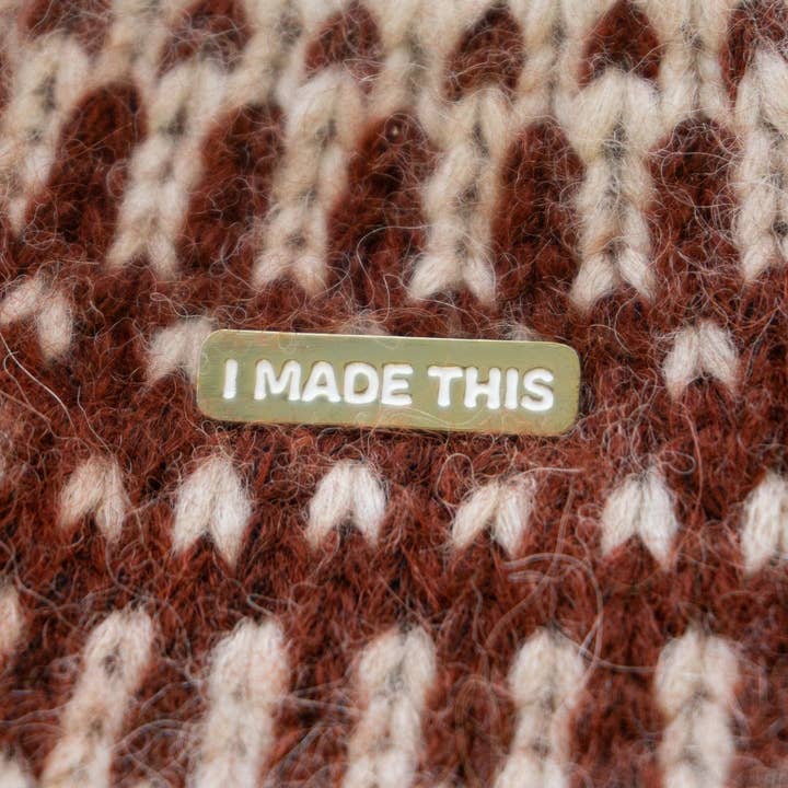 "I Made This" Enamel Magnetic Badge for wholesale by Pretty Useful Co.