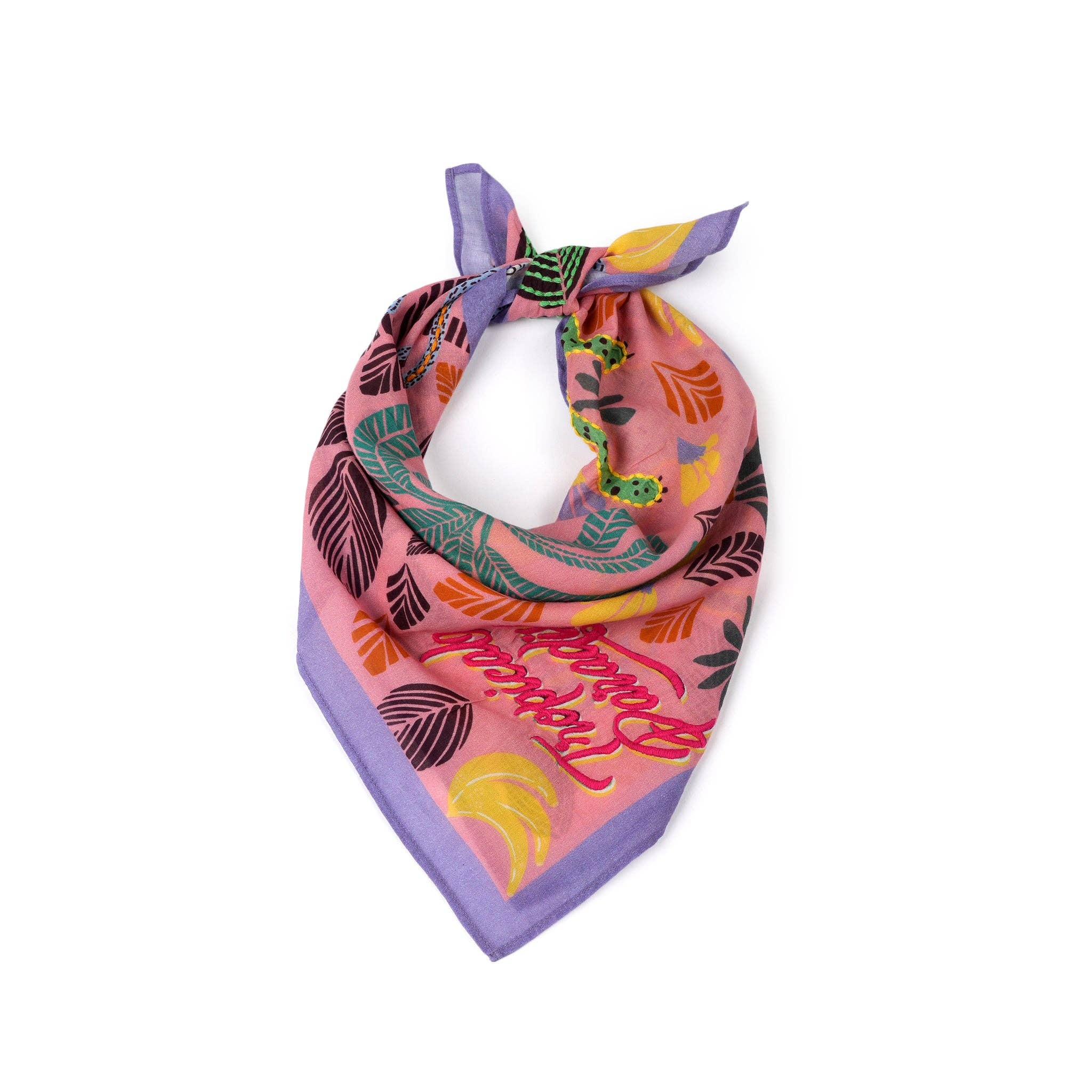 Rosa Bandana in Cotone Tropical Paradise - Margherita Rosa in vendita all'ingrosso su Faire1